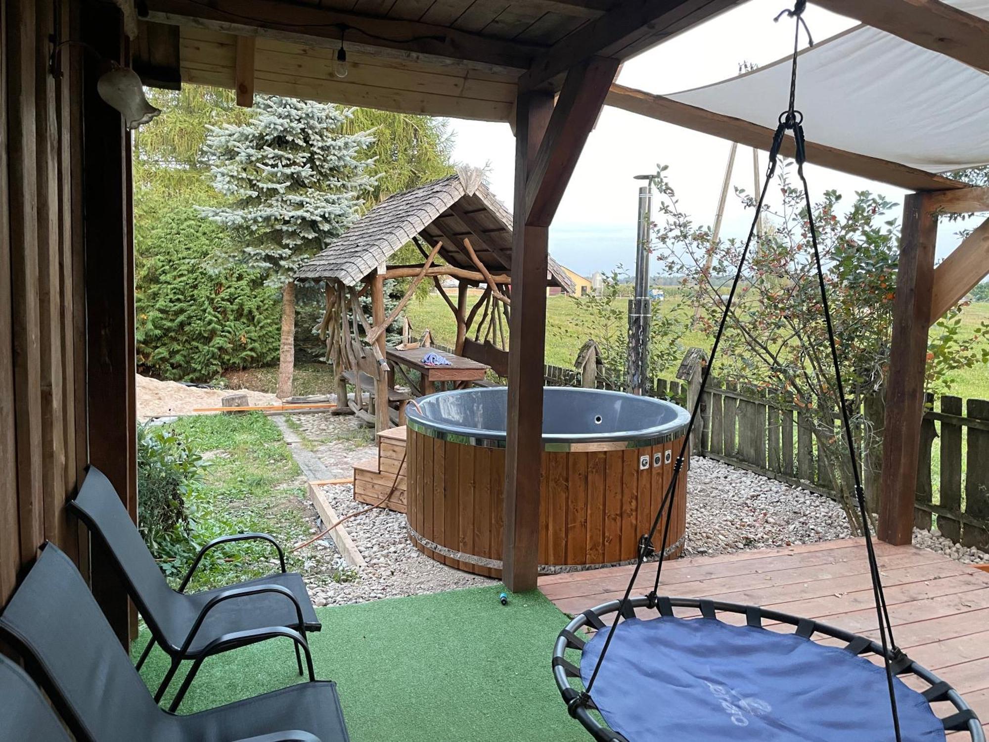 Dom Z Sauna - Lugiele Dzierwiany Luaran gambar